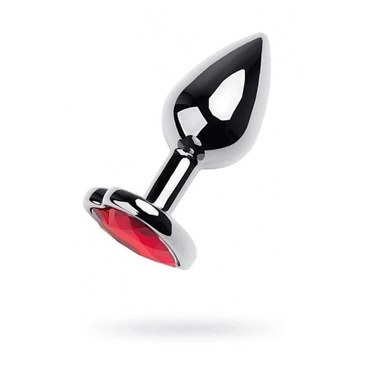 Metal Butt Plug With Heart Shaped Gem by ToyFa