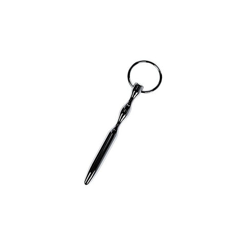 Metal Bullet Shaped Urethral Plug With Cock Ring by ToyFa