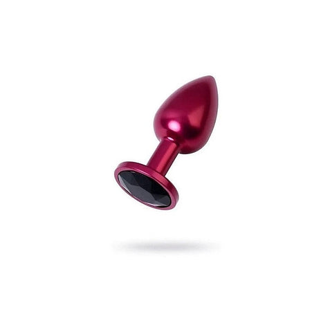 Metal Anal Plug With Coloured Crystal Gem by ToyFa