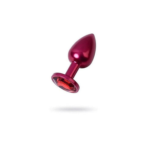 Metal Anal Plug With Coloured Crystal Gem by ToyFa