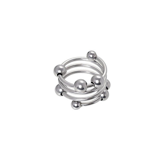 Metal Balls Penis Head Cock Ring by ToyFa