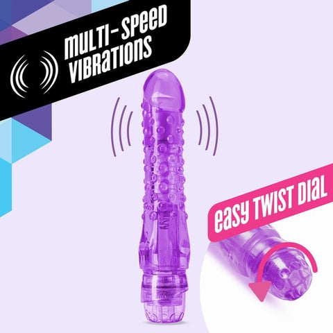 Naturally Yours Bump n Grind Vibrating Dildo Purple