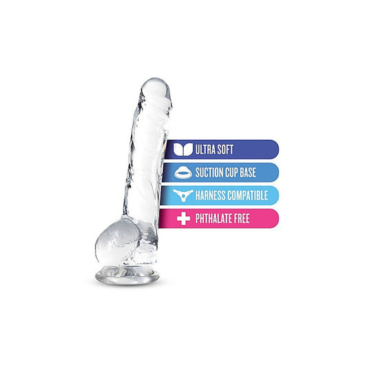 Naturally Yours 8 Inches Crystalline Realistic Dildo