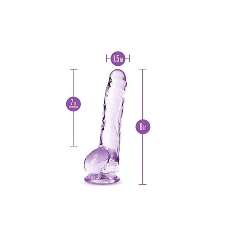 Naturally Yours 8 Inches Crystalline Realistic Dildo