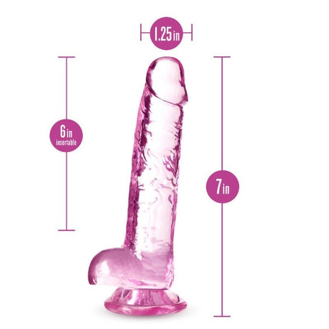 Naturally Yours 7" Crystaline Dildo Diamond