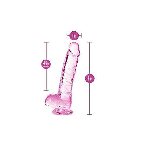 Naturally Yours 6 Inches Crystalline Suction Cup Realistic