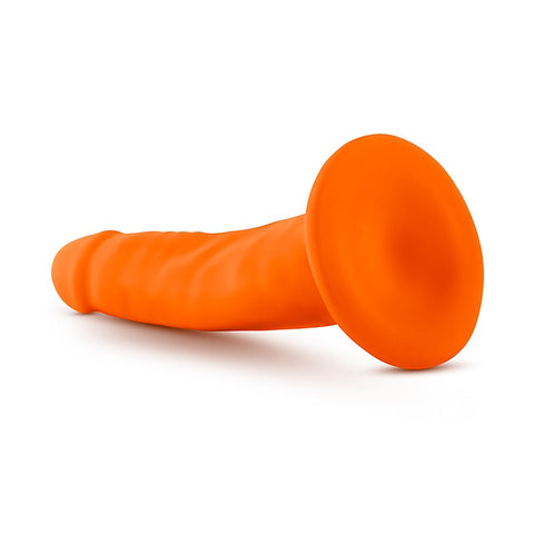 Neo Dual Density Cock Neon Realistic Dildo Orange