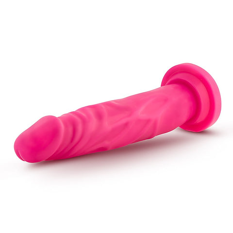 Neo Dual Density Cock Neon Realistic Dildo Blue
