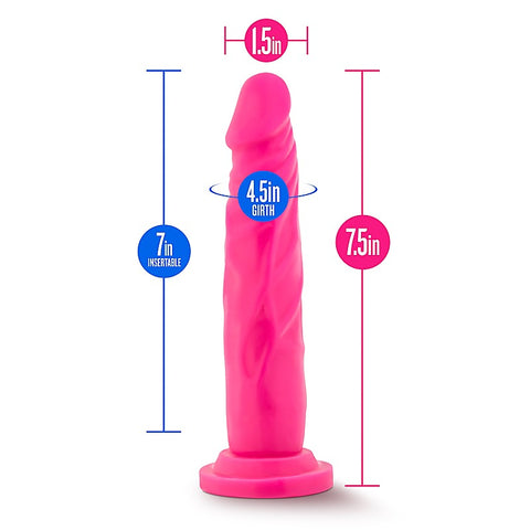 Neo Dual Density Cock Neon Realistic Dildo Blue