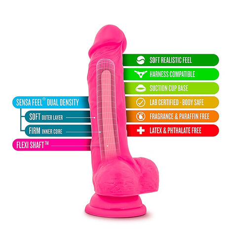 Neo Dual Density 7 Inches Realistic Cock With Balls