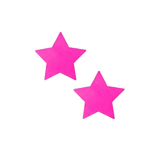 Neon Pink Starburst Starry Night Womens Nipple Pasties