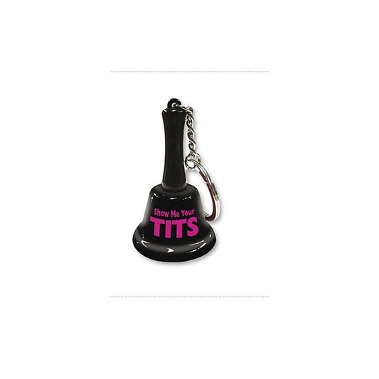 Show Me Your Tits Mini Bell Key Chain by Ozze Creations