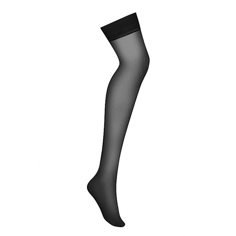 S800 Sheer Stockings Black by Obsessive Lingerie