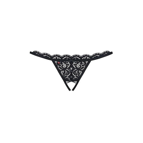 Crotchless Lace Womens Thong 831 by Obsessive