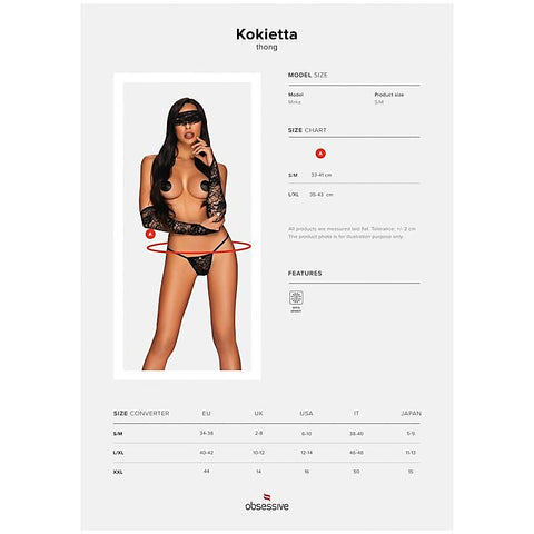 Kokietta Sexy and Stretchy Womens Thong by Obsessive