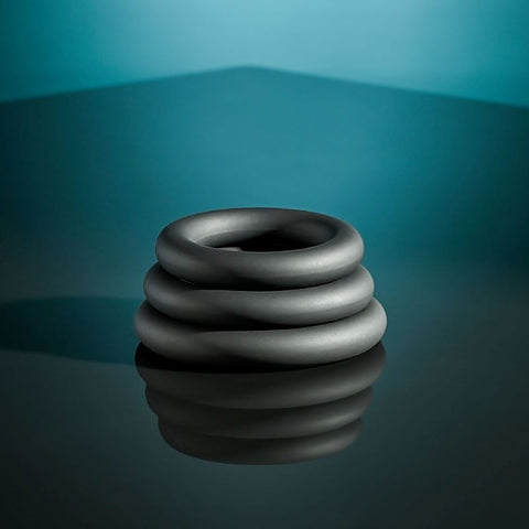 Pleasure-Enhancing 3-Cock Ring Circus Set by Evolved