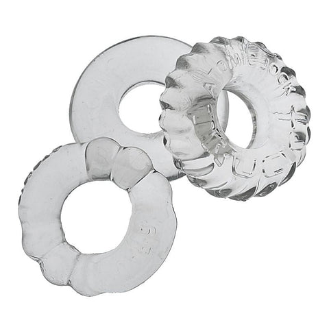 Bonemaker 3 Piece Stretchy Cock Ring Set by OxBalls