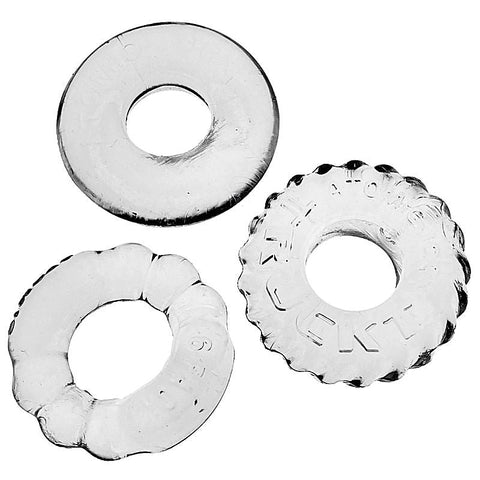 Bonemaker 3 Piece Stretchy Cock Ring Set by OxBalls
