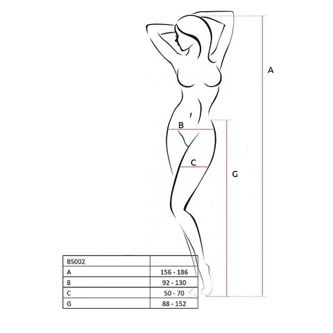 Suspender Tights With Hearts Panties by Passion Lingerie