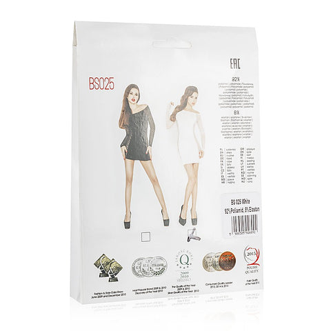 Dress BLK With Mesh Sleeves and Sides by Passion Lingerie