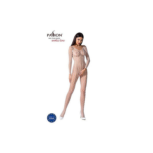 Ribbed Mesh Bodystocking BS068 by Passion Lingerie