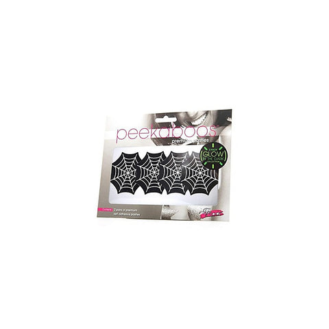 Peekaboo Glow In The Dark Webs Nipple Pasties