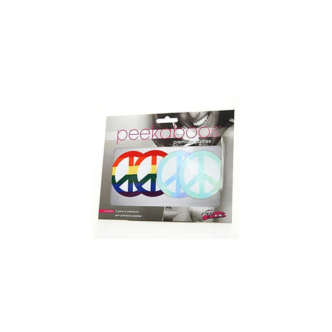 Peekaboo Pride Peace Sign Pasties by Xgen Products