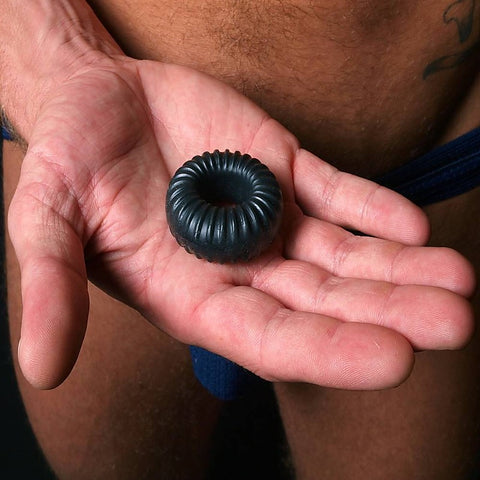 Ribbed Stretchy Cock Ring by Perfect Fit