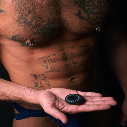 Ribbed Stretchy Cock Ring by Perfect Fit