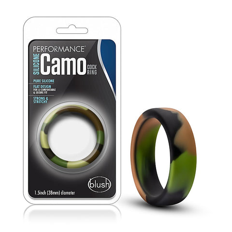Performance Silicone Camo Mens Stretchy Cock Ring