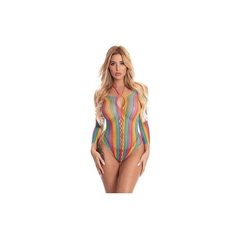 More Colour Long Sleeve Womens Bodysuit by Pink Lipstick