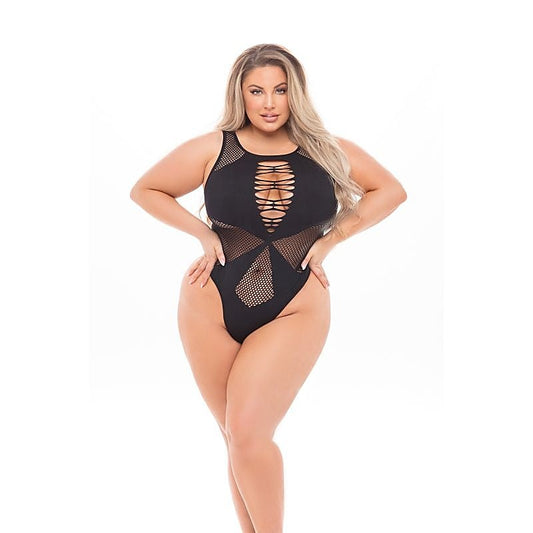 Duchess High Neck Womens Bodysuit by Pink Lipstick