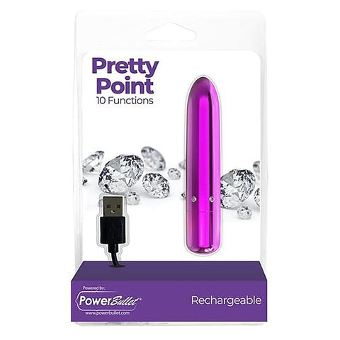 PowerBullet Pretty Point 10 Functions Bullet Vibrator