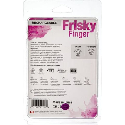 Frisky Finger Rechargeable Finger Vibrator by BMS Factory