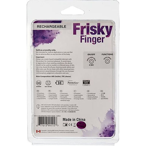 PowerBullet Rechargeable Frisky Finger by BMS Factory