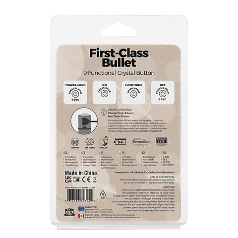 Power Bullet First Class 6 cm Rechargeable Bullet