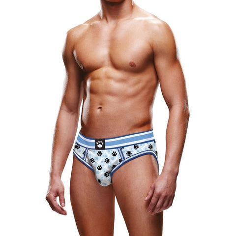 Blue Paw Open Back Mens Brief by Prowler