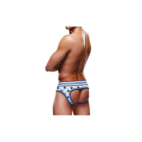 Blue Paw Open Back Mens Brief by Prowler