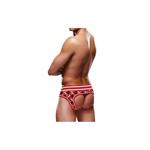 Red Paw Open Back Mens Brief by Prowler