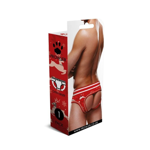 Reindeer Open Back Mens Brief by Prowler