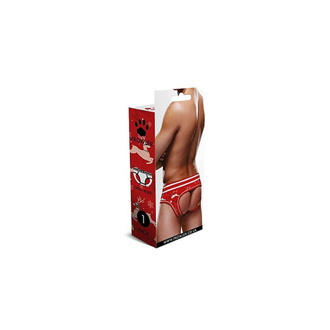 Reindeer Open Back Brief by Prowler