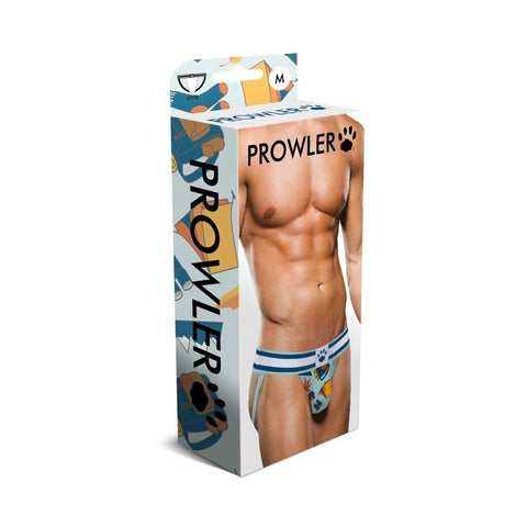 Autumn Blue and White Mens Jock Strap by Prowler