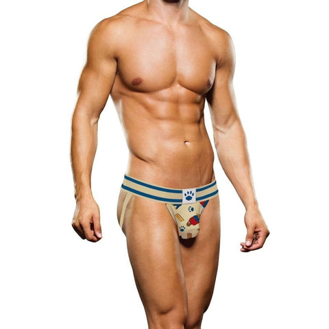 Lumberbear Mens Jock Strap Beige Blue by Prowler