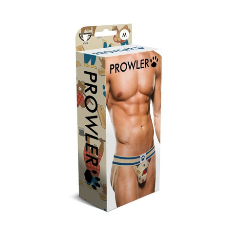 Lumberbear Mens Jock Strap Beige Blue by Prowler