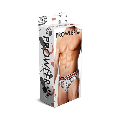 Puppie Print Open Back Mens Brief by Prowler