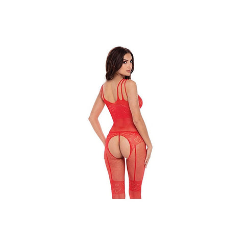 All Heart Crotchless Womens Bodystocking by Rene Rofe