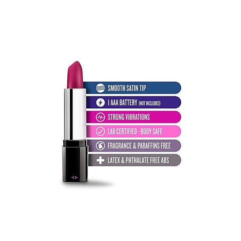 Rose Lipstick Mini & Slim Vibrator by Blush Novelties