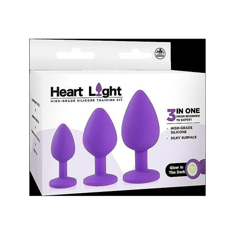 Heart Light Silicone Anal Training Kit by NANMA Corporation