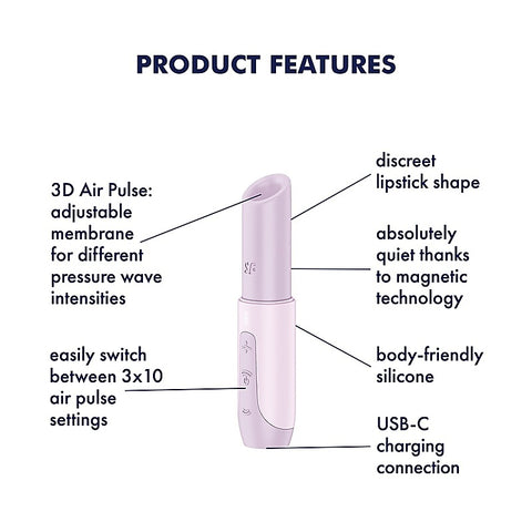 Secret Kiss Air Wave Multi Function Clitoral Vibrator