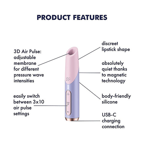 Bold Kiss Travel Size Air Pulse Clitoral Sex Toy